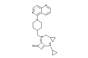 [2-(cyclopropylamino)-4-keto-cyclobut-2-en-1-ylidene]-(cyclopropylmethyl)-[[1-(1,6-naphthyridin-5-yl)-4-piperidyl]methyl]ammonium