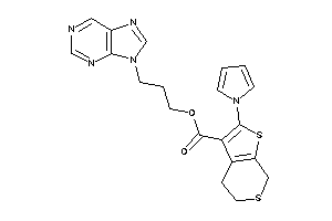 2-pyrrol-1-yl-5,7-dihydro-4H-thieno[2,3-c]thiopyran-3-carboxylic Acid 3-purin-9-ylpropyl Ester