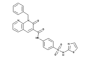 1-benzyl-2-keto-N-[4-(thiazol-2-ylsulfamoyl)phenyl]-1,8-naphthyridine-3-carboxamide