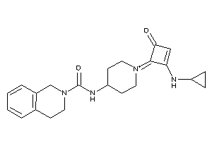 N-[1-[2-(cyclopropylamino)-4-keto-cyclobut-2-en-1-ylidene]piperidin-1-ium-4-yl]-3,4-dihydro-1H-isoquinoline-2-carboxamide