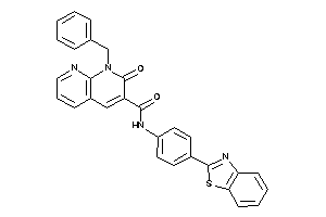 Image of N-[4-(1,3-benzothiazol-2-yl)phenyl]-1-benzyl-2-keto-1,8-naphthyridine-3-carboxamide