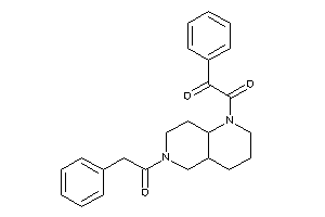 1-phenyl-2-[6-(2-phenylacetyl)-2,3,4,4a,5,7,8,8a-octahydro-1,6-naphthyridin-1-yl]ethane-1,2-dione