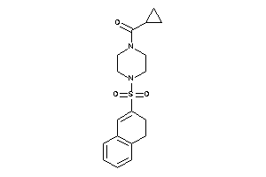 Cyclopropyl-[4-(3,4-dihydronaphthalen-2-ylsulfonyl)piperazino]methanone