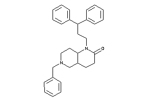 6-benzyl-1-(3,3-diphenylpropyl)-4,4a,5,7,8,8a-hexahydro-3H-1,6-naphthyridin-2-one