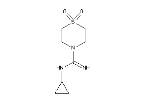 N-cyclopropyl-1,1-diketo-1,4-thiazinane-4-carboxamidine
