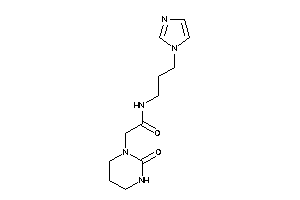 N-(3-imidazol-1-ylpropyl)-2-(2-ketohexahydropyrimidin-1-yl)acetamide