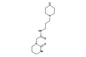 2-(2-ketohexahydropyrimidin-1-yl)-N-(3-piperazinopropyl)acetamide