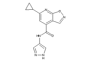 6-cyclopropyl-N-(1H-pyrazol-4-yl)isoxazolo[5,4-b]pyridine-4-carboxamide