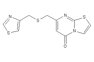 7-[(thiazol-4-ylmethylthio)methyl]thiazolo[3,2-a]pyrimidin-5-one