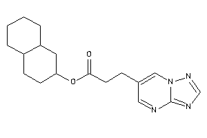 3-([1,2,4]triazolo[1,5-a]pyrimidin-6-yl)propionic Acid Decalin-2-yl Ester