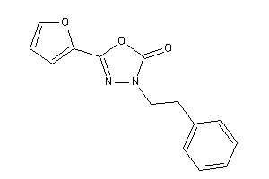 Image of 5-(2-furyl)-3-phenethyl-1,3,4-oxadiazol-2-one