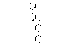 3-phenyl-N-(4-piperazinophenyl)propionamide