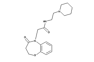 2-(4-keto-2,3-dihydro-1,5-benzoxazepin-5-yl)-N-(2-piperidinoethyl)acetamide