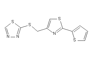 Image of 2-[[2-(2-thienyl)thiazol-4-yl]methylthio]-1,3,4-thiadiazole