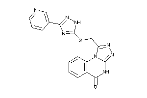 1-[[[3-(3-pyridyl)-1H-1,2,4-triazol-5-yl]thio]methyl]-4H-[1,2,4]triazolo[4,3-a]quinazolin-5-one
