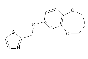 2-[(3,4-dihydro-2H-1,5-benzodioxepin-7-ylthio)methyl]-1,3,4-thiadiazole