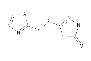 Image of 3-(1,3,4-thiadiazol-2-ylmethylthio)-1,4-dihydro-1,2,4-triazol-5-one