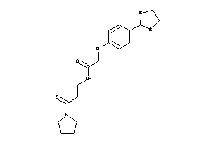 2-[4-(1,3-dithiolan-2-yl)phenoxy]-N-(3-keto-3-pyrrolidino-propyl)acetamide