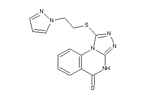 Image of 1-(2-pyrazol-1-ylethylthio)-4H-[1,2,4]triazolo[4,3-a]quinazolin-5-one