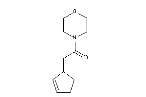 2-cyclopent-2-en-1-yl-1-morpholino-ethanone