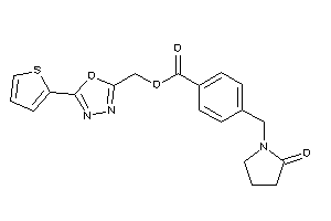4-[(2-ketopyrrolidino)methyl]benzoic Acid [5-(2-thienyl)-1,3,4-oxadiazol-2-yl]methyl Ester