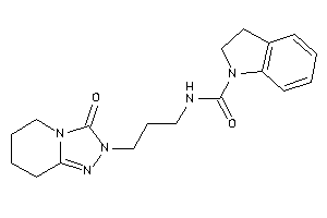 N-[3-(3-keto-5,6,7,8-tetrahydro-[1,2,4]triazolo[4,3-a]pyridin-2-yl)propyl]indoline-1-carboxamide