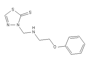 3-[(2-phenoxyethylamino)methyl]-1,3,4-thiadiazole-2-thione