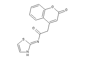 2-(2-ketochromen-4-yl)-N-(4-thiazolin-2-ylidene)acetamide