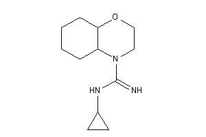 N-cyclopropyl-2,3,4a,5,6,7,8,8a-octahydrobenzo[b][1,4]oxazine-4-carboxamidine