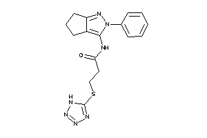 N-(2-phenyl-5,6-dihydro-4H-cyclopenta[c]pyrazol-3-yl)-3-(1H-tetrazol-5-ylthio)propionamide
