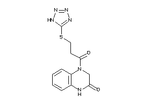 4-[3-(1H-tetrazol-5-ylthio)propanoyl]-1,3-dihydroquinoxalin-2-one