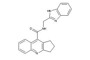 Image of N-(1H-benzimidazol-2-ylmethyl)-2,3-dihydro-1H-cyclopenta[b]quinoline-9-carboxamide