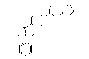 Image of 4-(benzenesulfonamido)-N-cyclopentyl-benzamide