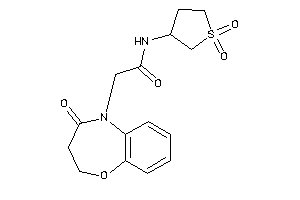 Image of N-(1,1-diketothiolan-3-yl)-2-(4-keto-2,3-dihydro-1,5-benzoxazepin-5-yl)acetamide