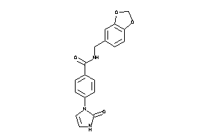 Image of 4-(2-keto-4-imidazolin-1-yl)-N-piperonyl-benzamide