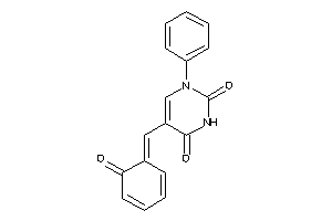 5-[(6-ketocyclohexa-2,4-dien-1-ylidene)methyl]-1-phenyl-pyrimidine-2,4-quinone