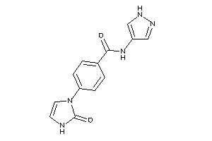Image of 4-(2-keto-4-imidazolin-1-yl)-N-(1H-pyrazol-4-yl)benzamide