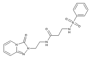 Image of 3-(benzenesulfonamido)-N-[2-(3-keto-[1,2,4]triazolo[4,3-a]pyridin-2-yl)ethyl]propionamide