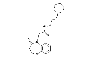 N-[2-(cyclohexoxy)ethyl]-2-(4-keto-2,3-dihydro-1,5-benzoxazepin-5-yl)acetamide