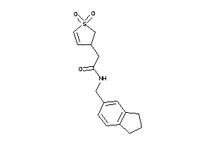 Image of 2-(1,1-diketo-2,3-dihydrothiophen-3-yl)-N-(indan-5-ylmethyl)acetamide