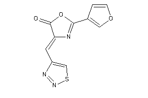 Image of 2-(3-furyl)-4-(thiadiazol-4-ylmethylene)-2-oxazolin-5-one