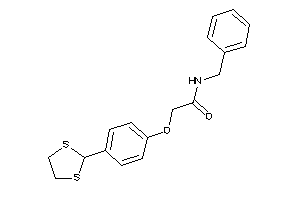 Image of N-benzyl-2-[4-(1,3-dithiolan-2-yl)phenoxy]acetamide