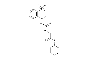 N-cyclohexyl-2-[(1,1-diketo-3,4-dihydro-2H-thiochromen-4-yl)carbamoylamino]acetamide