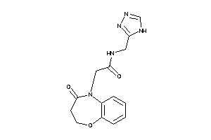 Image of 2-(4-keto-2,3-dihydro-1,5-benzoxazepin-5-yl)-N-(4H-1,2,4-triazol-3-ylmethyl)acetamide