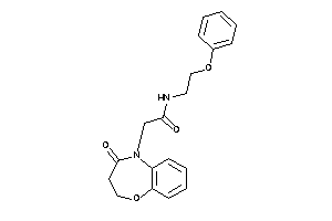 2-(4-keto-2,3-dihydro-1,5-benzoxazepin-5-yl)-N-(2-phenoxyethyl)acetamide
