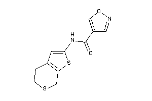 Image of N-(5,7-dihydro-4H-thieno[2,3-c]thiopyran-2-yl)isoxazole-4-carboxamide