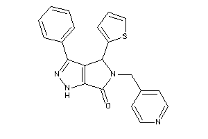 Image of 3-phenyl-5-(4-pyridylmethyl)-4-(2-thienyl)-1,4-dihydropyrrolo[3,4-c]pyrazol-6-one