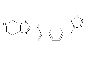 Image of 4-(imidazol-1-ylmethyl)-N-(4,5,6,7-tetrahydrothiazolo[5,4-c]pyridin-2-yl)benzamide