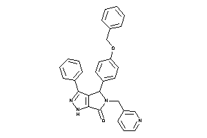 Image of 4-(4-benzoxyphenyl)-3-phenyl-5-(3-pyridylmethyl)-1,4-dihydropyrrolo[3,4-c]pyrazol-6-one
