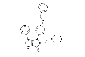 Image of 4-(4-benzoxyphenyl)-5-(2-morpholinoethyl)-3-phenyl-1,4-dihydropyrrolo[3,4-c]pyrazol-6-one